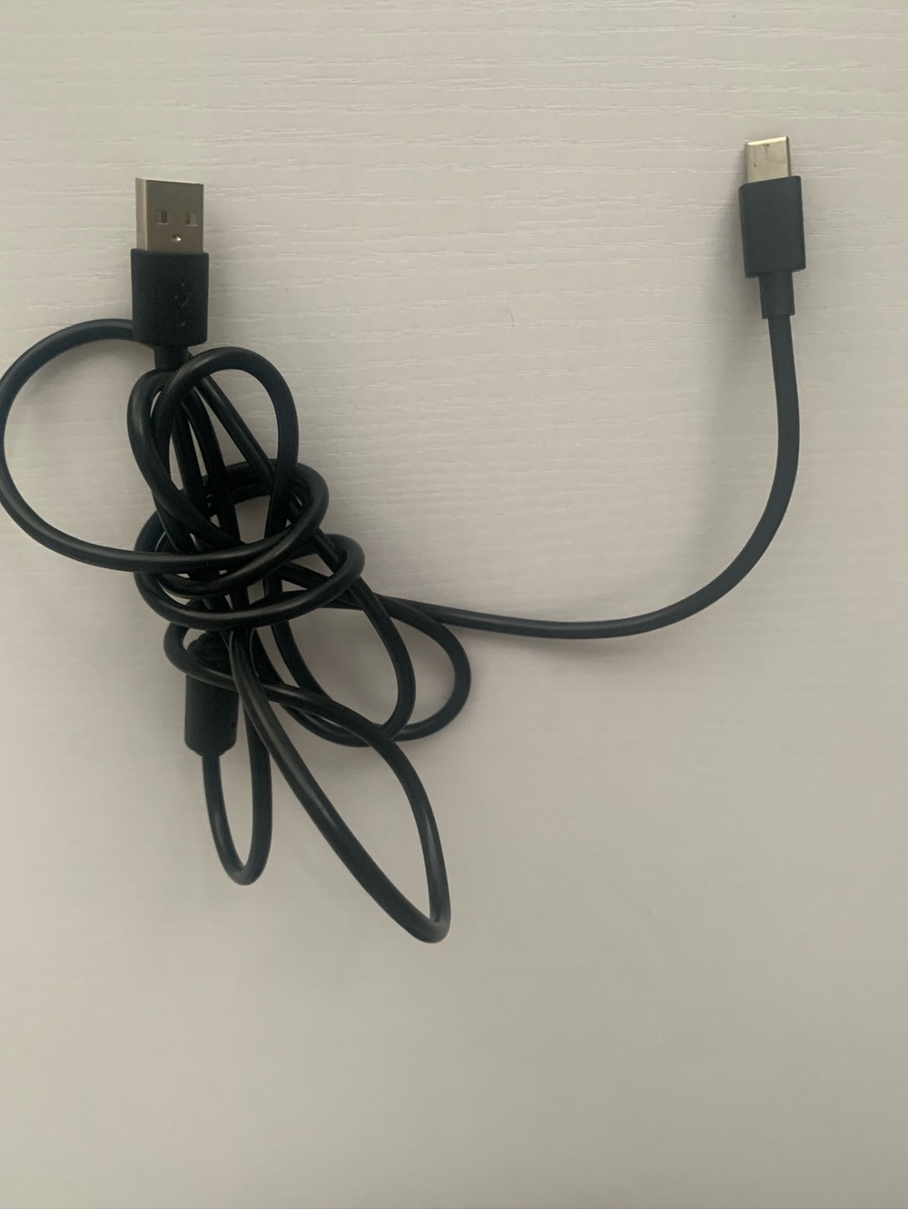 USB-A to USB-C Charging Cable - Black